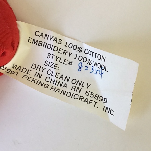 Peking Handicraft Needlepoint Santa Christmas Sock - Picture 12 of 16